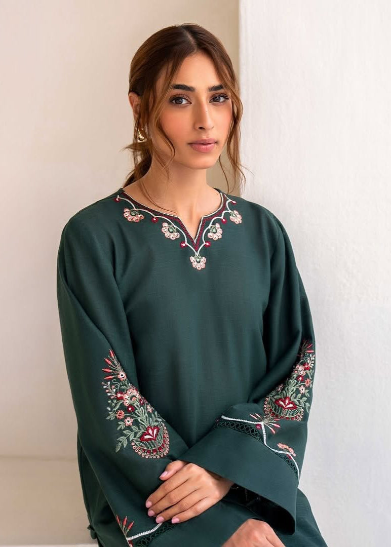 Green Embroidery 2pc