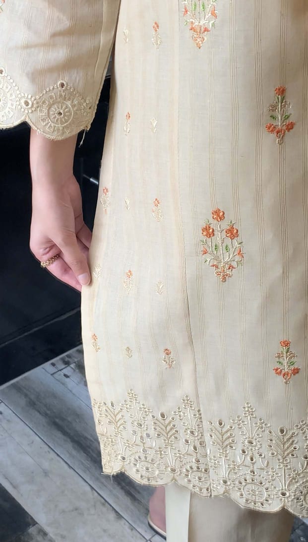 👗Cut Work Booring Embroidery 2Pcs