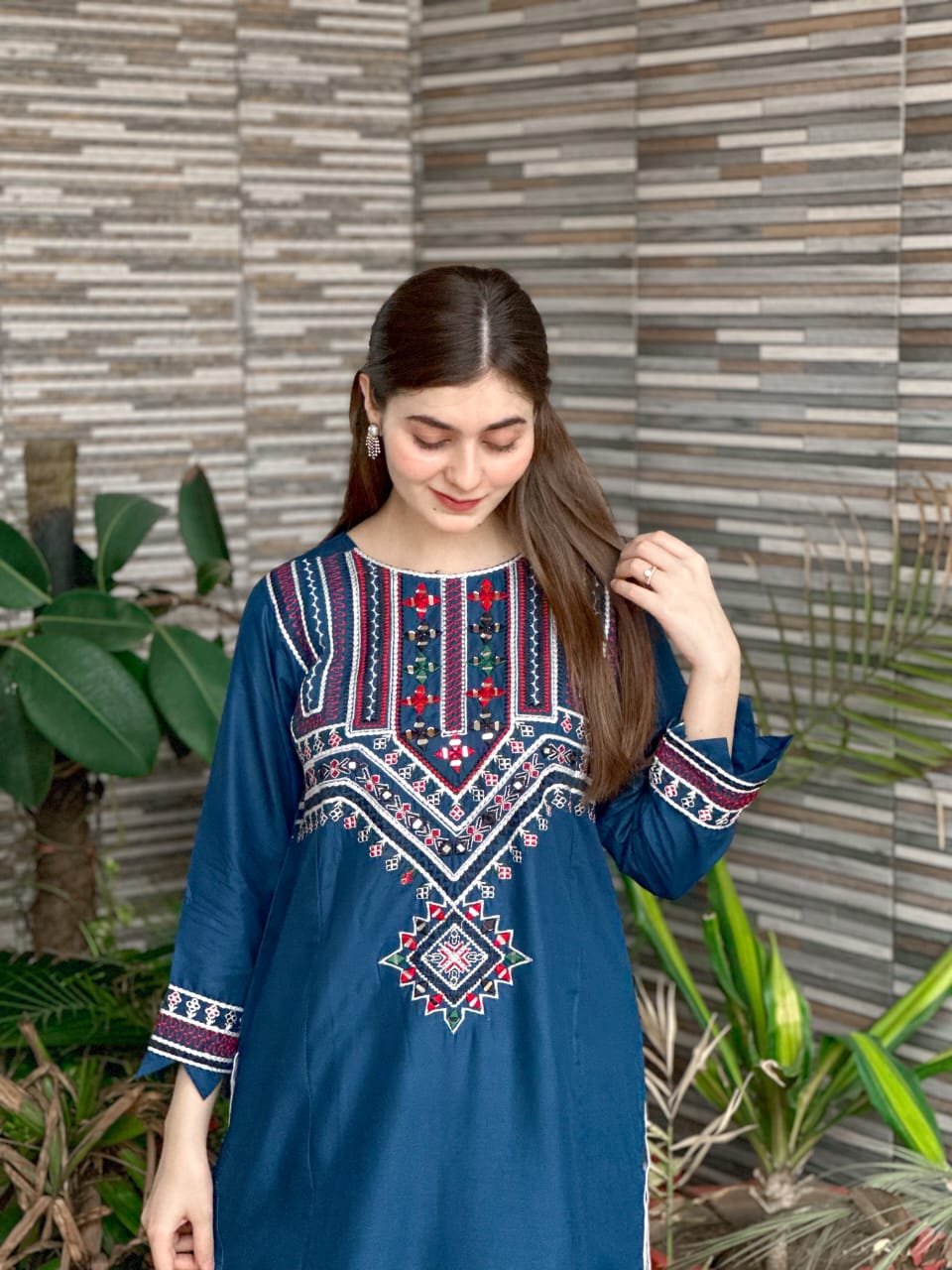 Mirror Embroidery 2Pc Sindhi Style Dress (Limited Stock)