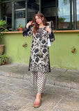 Hand Made Raw Silk 2pc With Tussle